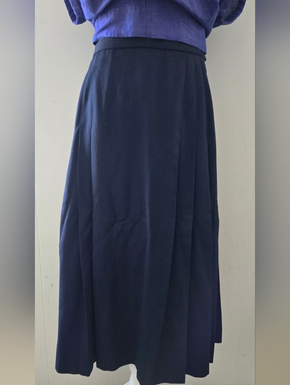 Pendleton Navy Maxi Skirt